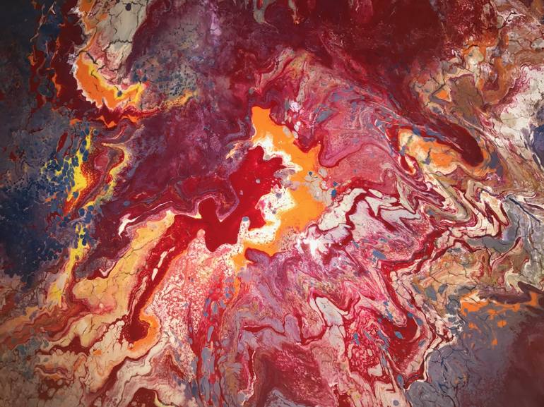 770x577 Saatchi Art Parting Of The Red Sea Painting By Carol Daniels - Parting Of The Red Sea Painting