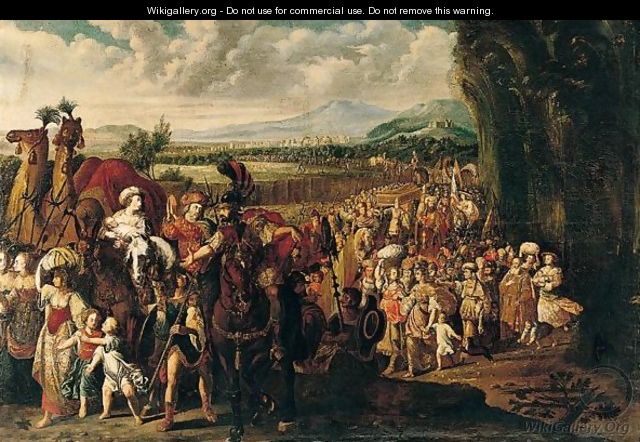 640x442 The Parting Of The Red Sea - Parting Of The Red Sea Painting