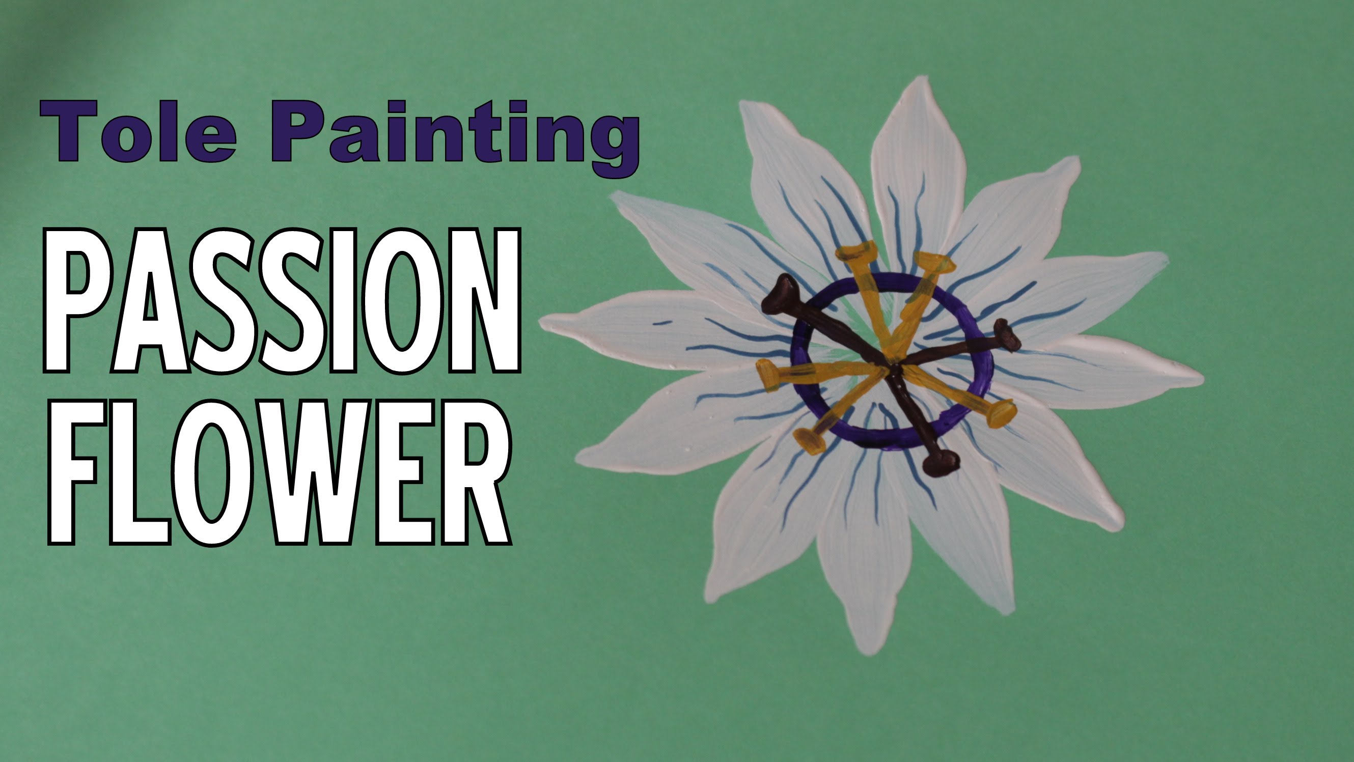 2659x1497 Tole Painting - Passion Flower Painting