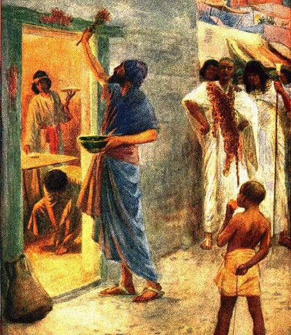 417x480 Passover Feast (Pesach) - Passover Painting