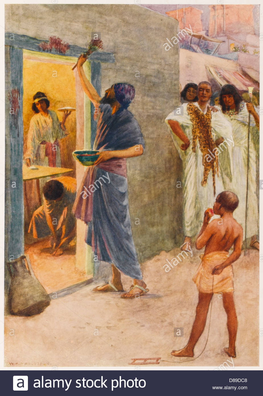 923x1390 The First Passover Stock Photo 56756456 - Passover Painting