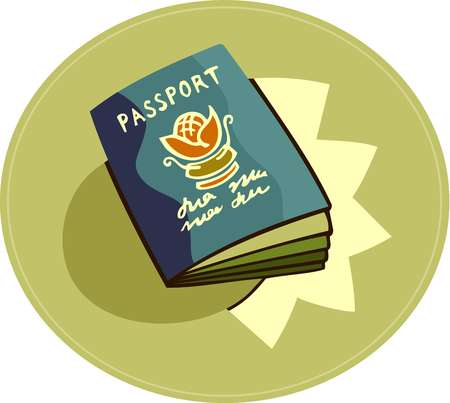450x403 Stock Illustration - Passport Painting
