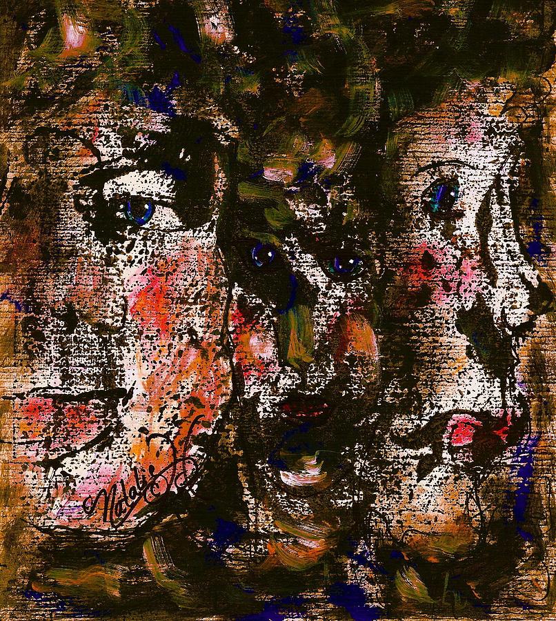 806x900 Past Present And Future Painting By Natalie Holland - Past And Future Painting