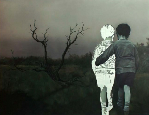 501x385 Elsewhere Amp Looking - Past And Future Painting