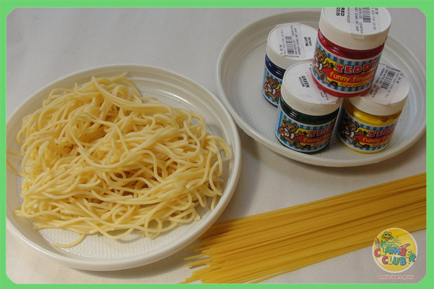 620x413 Messy Spaghetti Painting Clamber Club - Pasta Painting