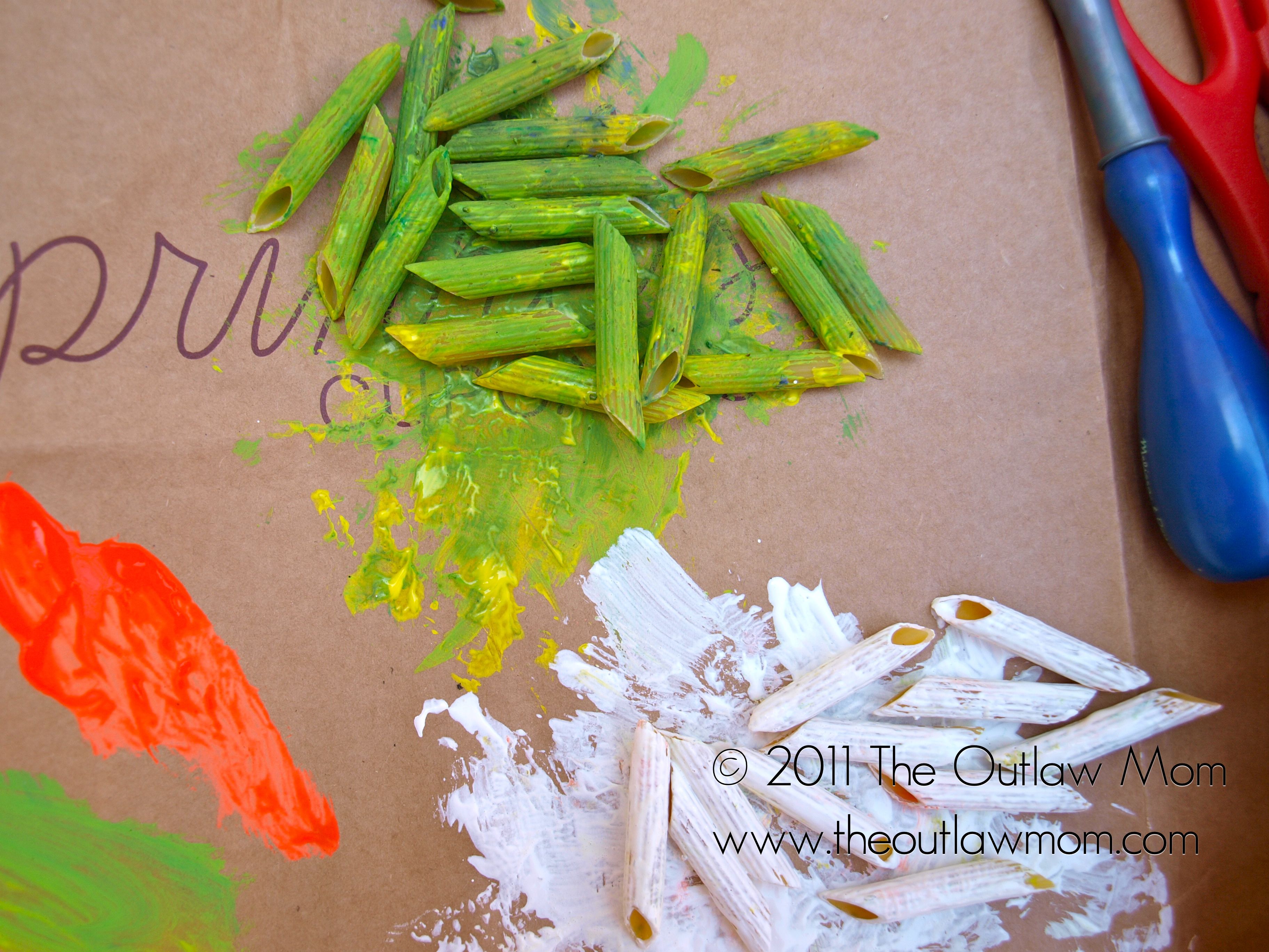 3648x2736 Painted Pasta Necklaces Kid Blogger Network Activities Amp Crafts - Pasta Painting