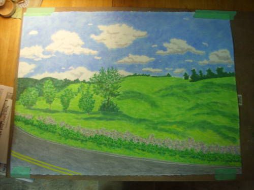 500x375 Pastel Chalk Painting Art Paintings, Drawings, Posters, Etc - Pastel Chalk Painting