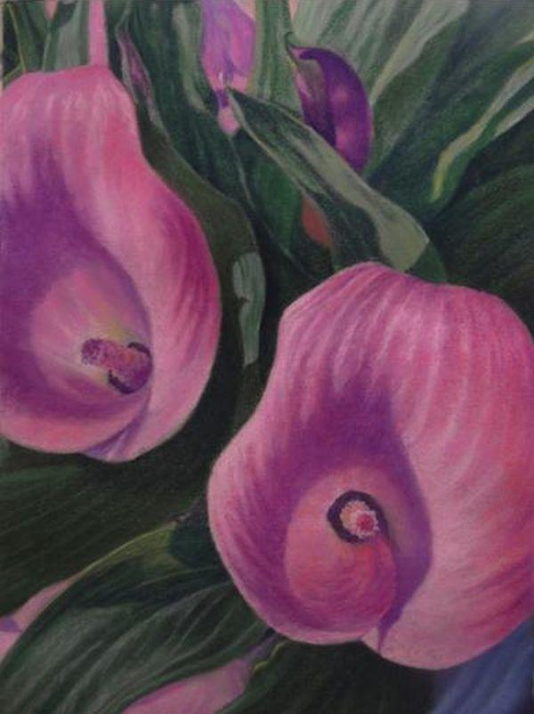 600x802 How To Paint Florals In Pastel Arttutor - Pastel Flower Painting