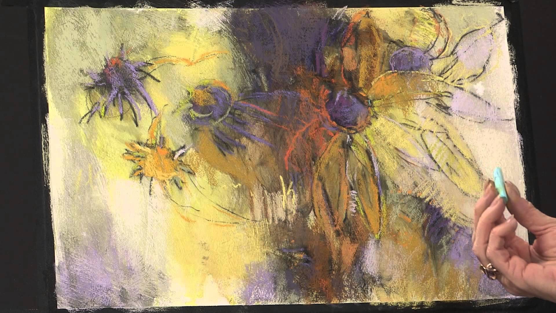 1920x1080 Preview Abstract Painting Techniques Flowers In Pastel - Pastel Flower Painting