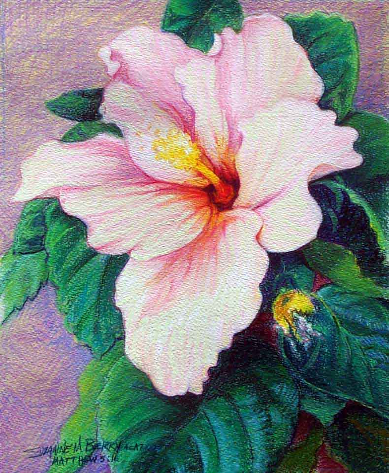 790x960 Suzworks Portraits Etceteras - Pastel Flower Painting