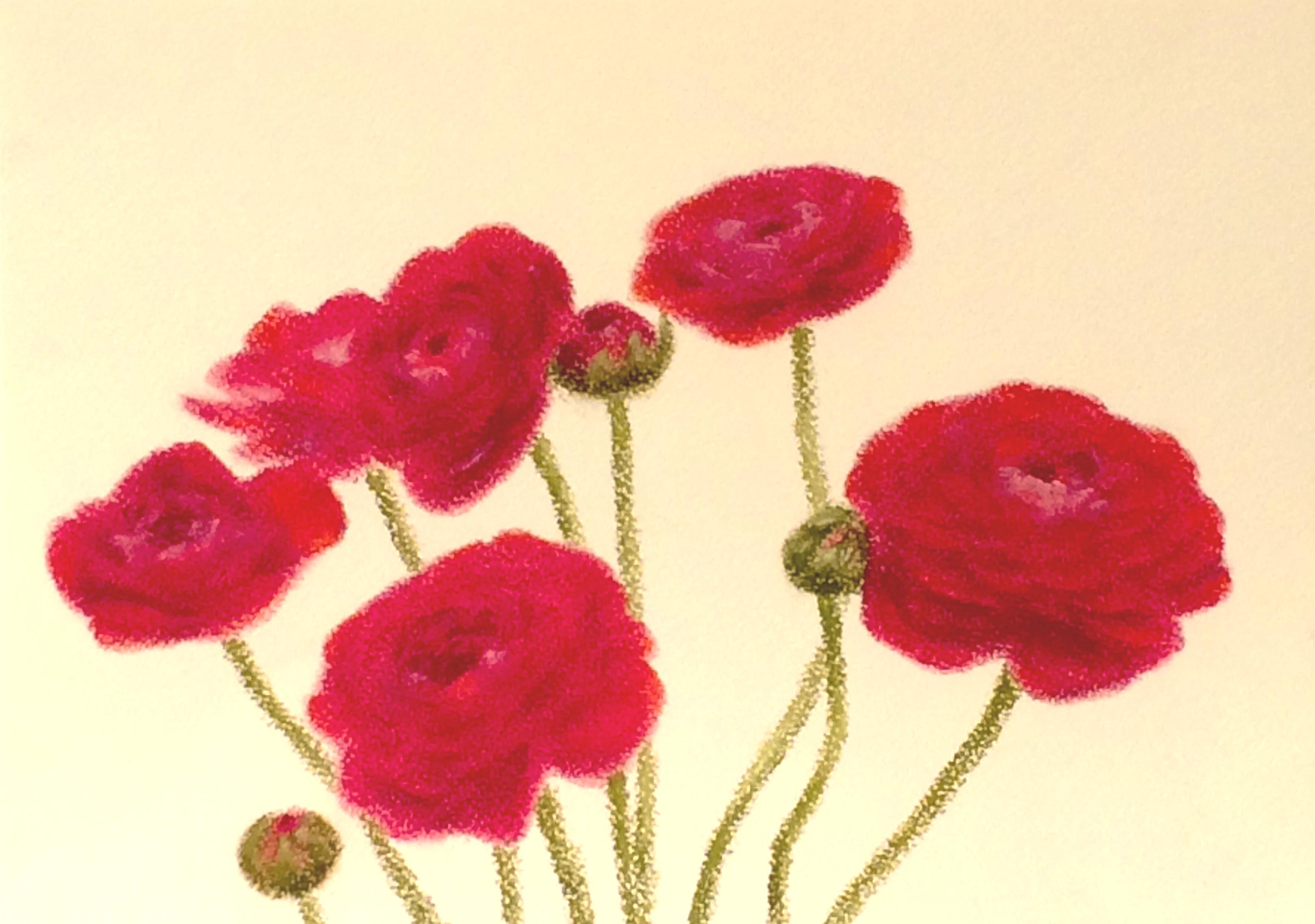 3236x2274 Floral Painting Flower Painting Esther Lau Foundmyself - Pastel Flower Painting