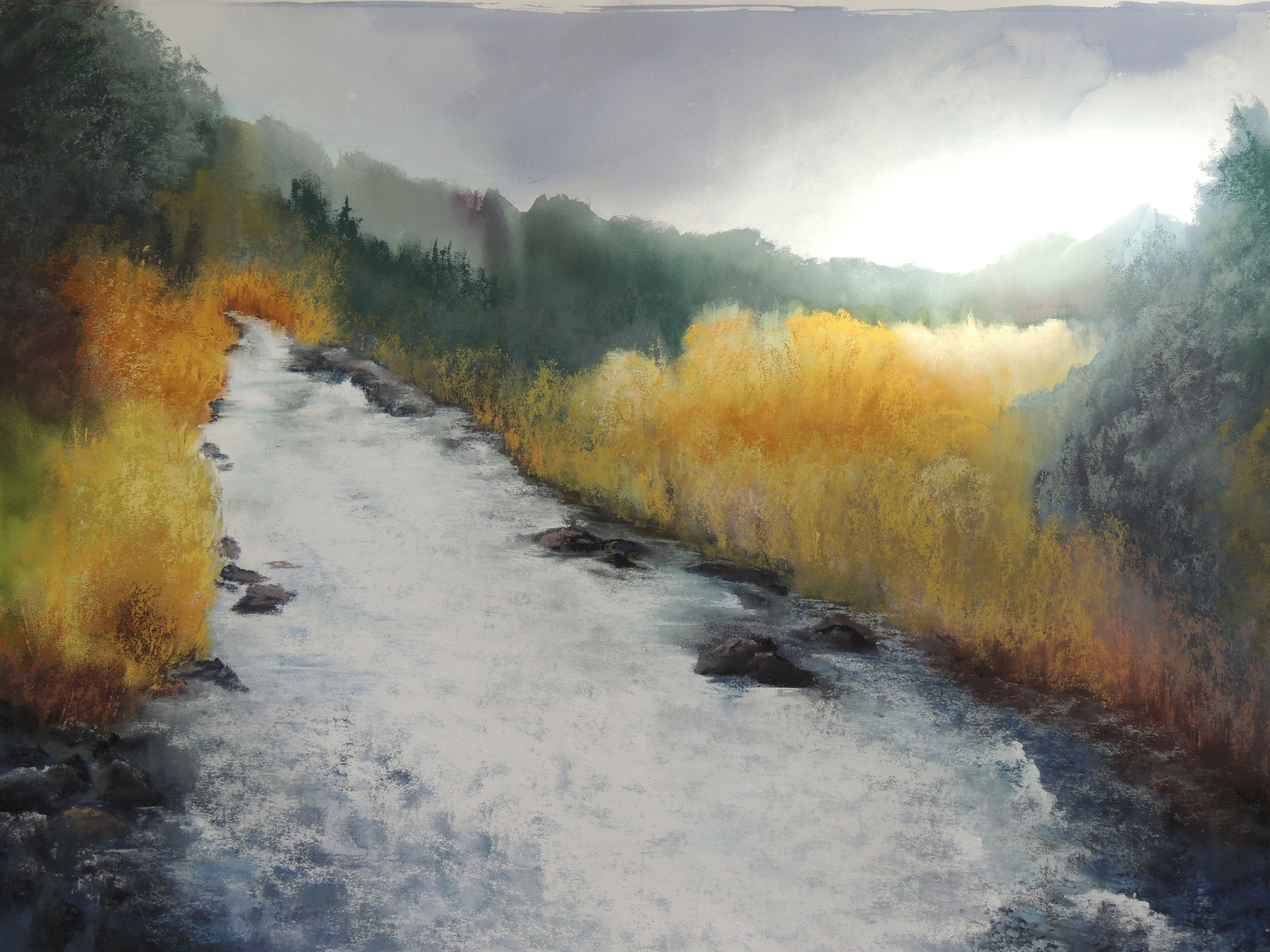 2100x1575 Soft Pastel Landscape Paintings By Marty Stewart - Pastel Landscape Painting
