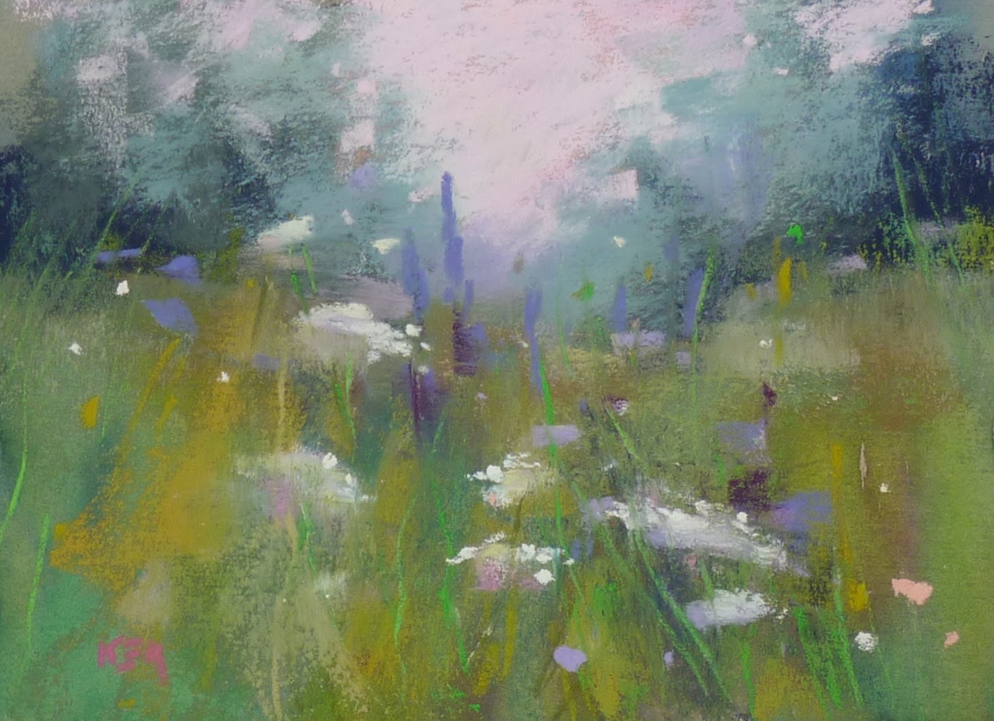 1449x1051 Painting My World How To Display Unframed Pastel Paintings - Pastel Painting