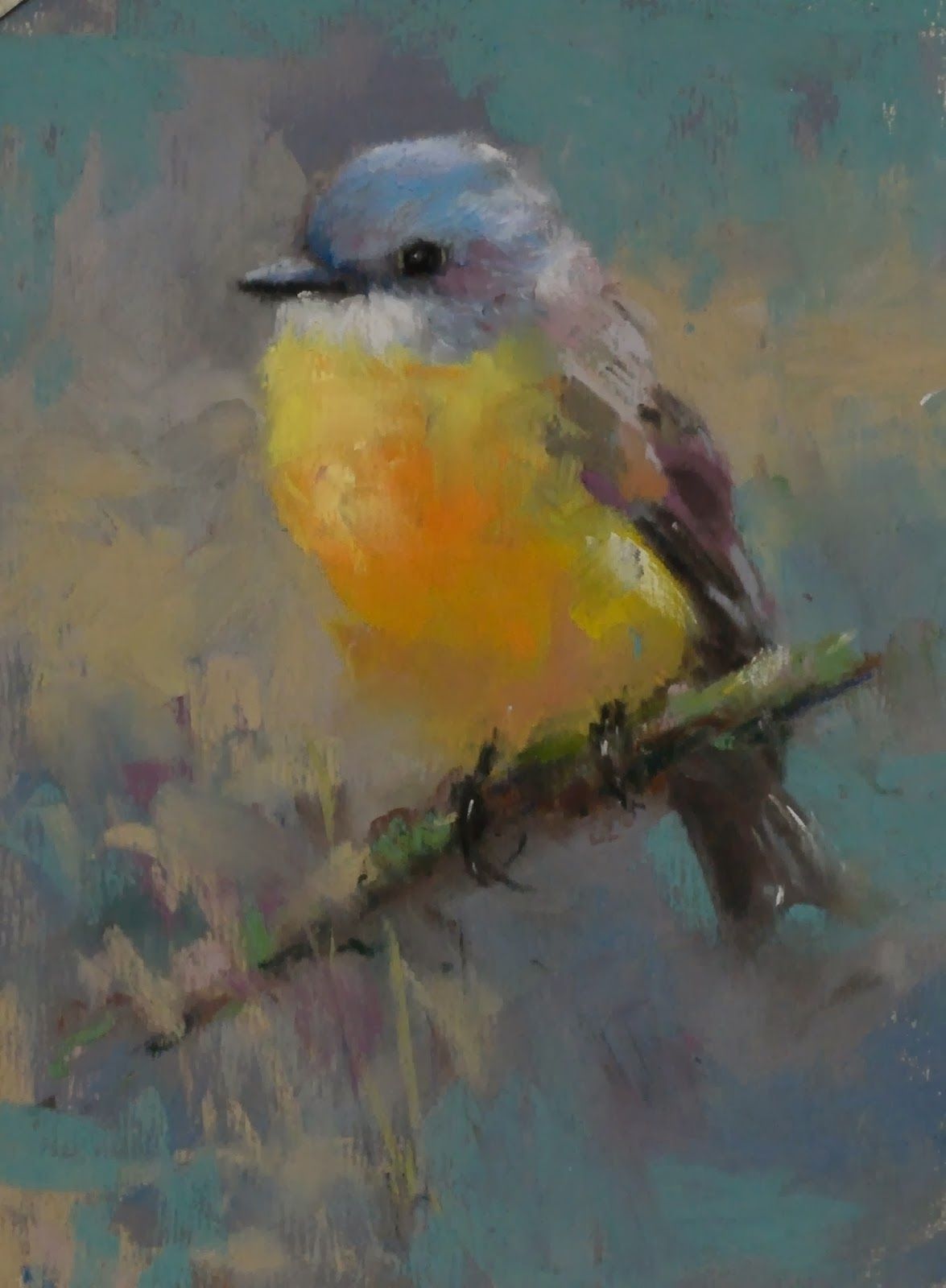 1175x1600 Daily Pastel Painting Yellow Robin Pastel Artist Amp Paintings - Pastel Painting