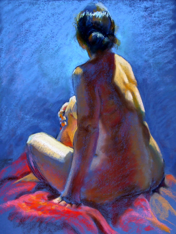 603x800 Who Knows The Future, A Painting In Pastel Colors - Pastel Painting Colors