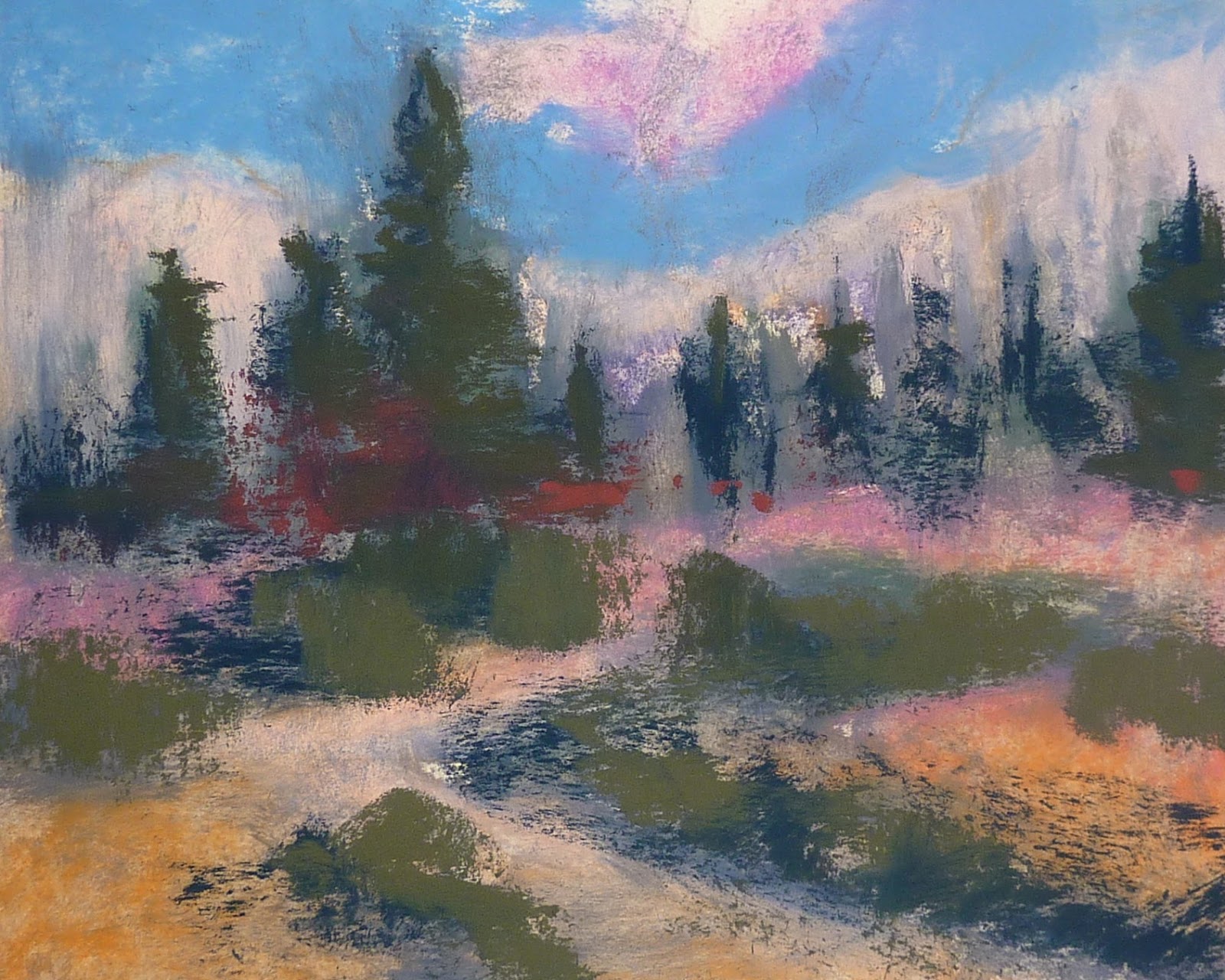 1600x1280 Pastel Landscape Demo Step By Step - Pastel Painting Images