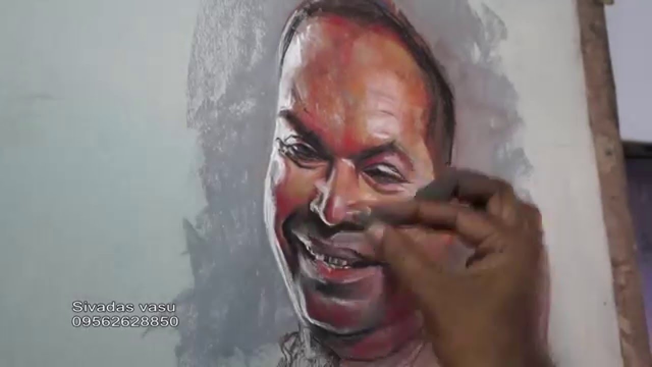 1280x720 Pastel Portrait Painting - Pastel Portrait Painting