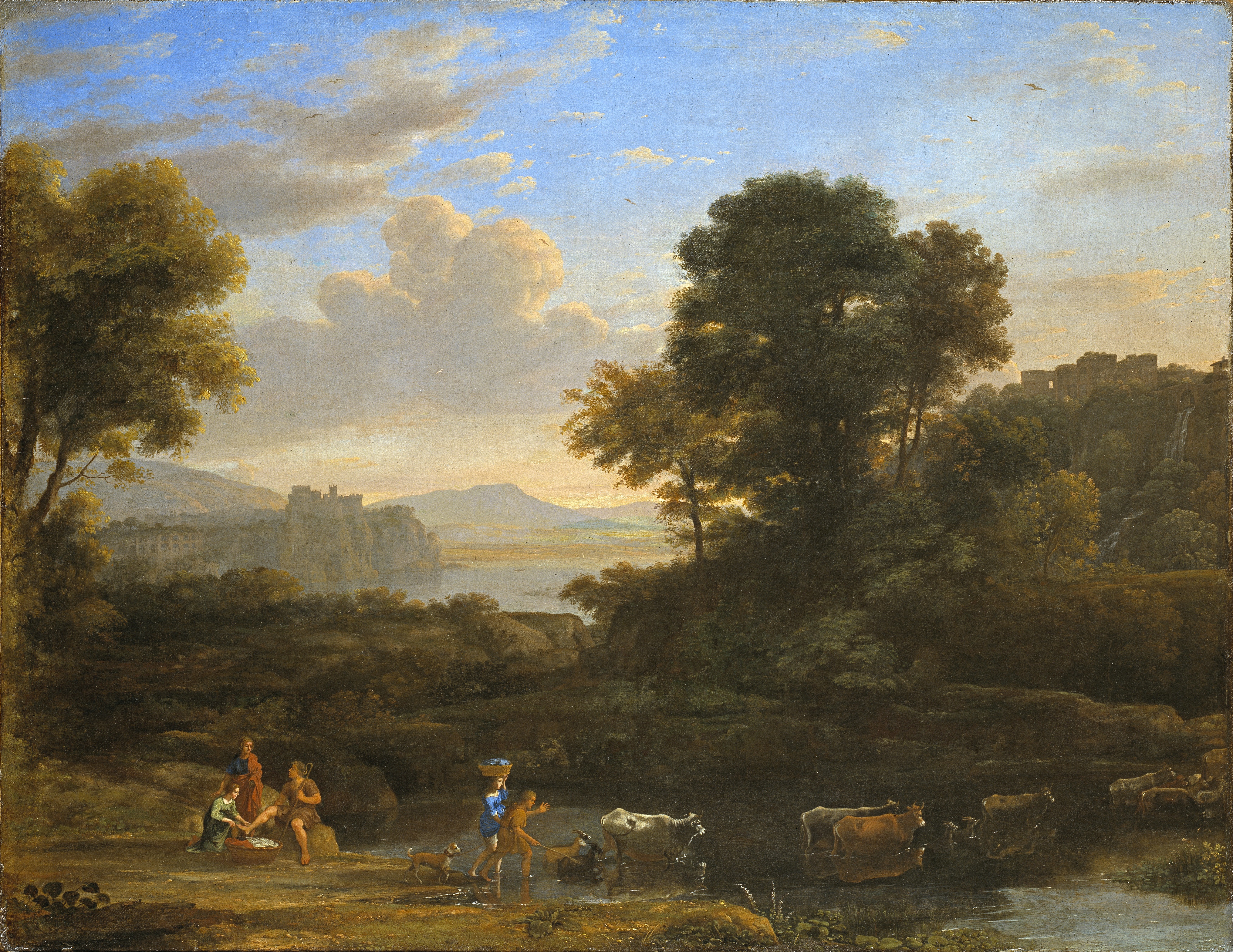 4064x3139 Pastoral Landscape Timken Museum - Pastoral Landscape Painting