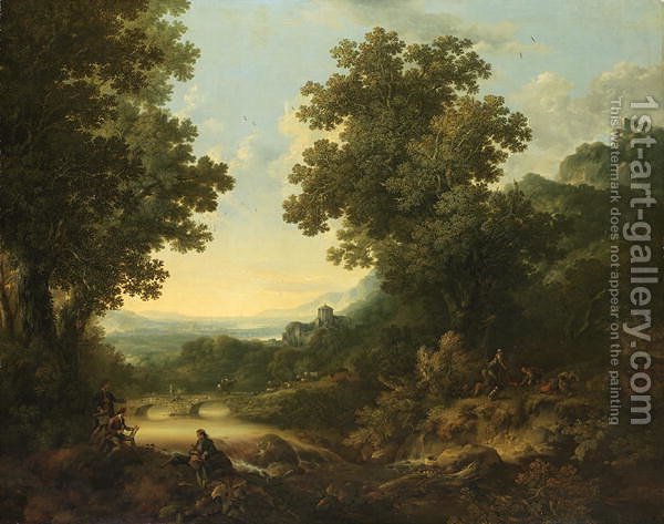 600x473 Pastoral Landscape George, Of Chichester Smith Reproduction 1st - Pastoral Landscape Painting