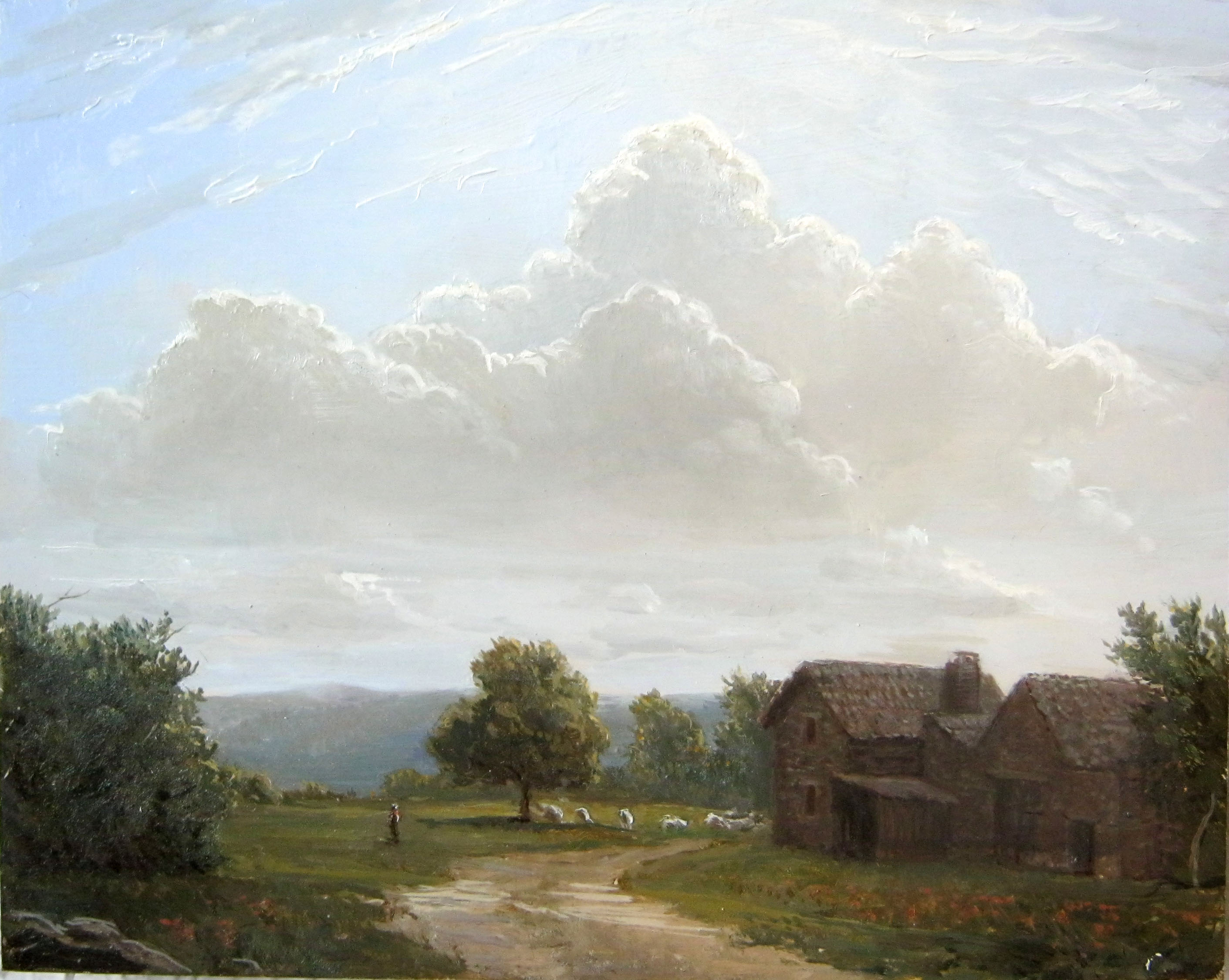 2822x2251 Landscape Painting In France! - Pastoral Landscape Painting