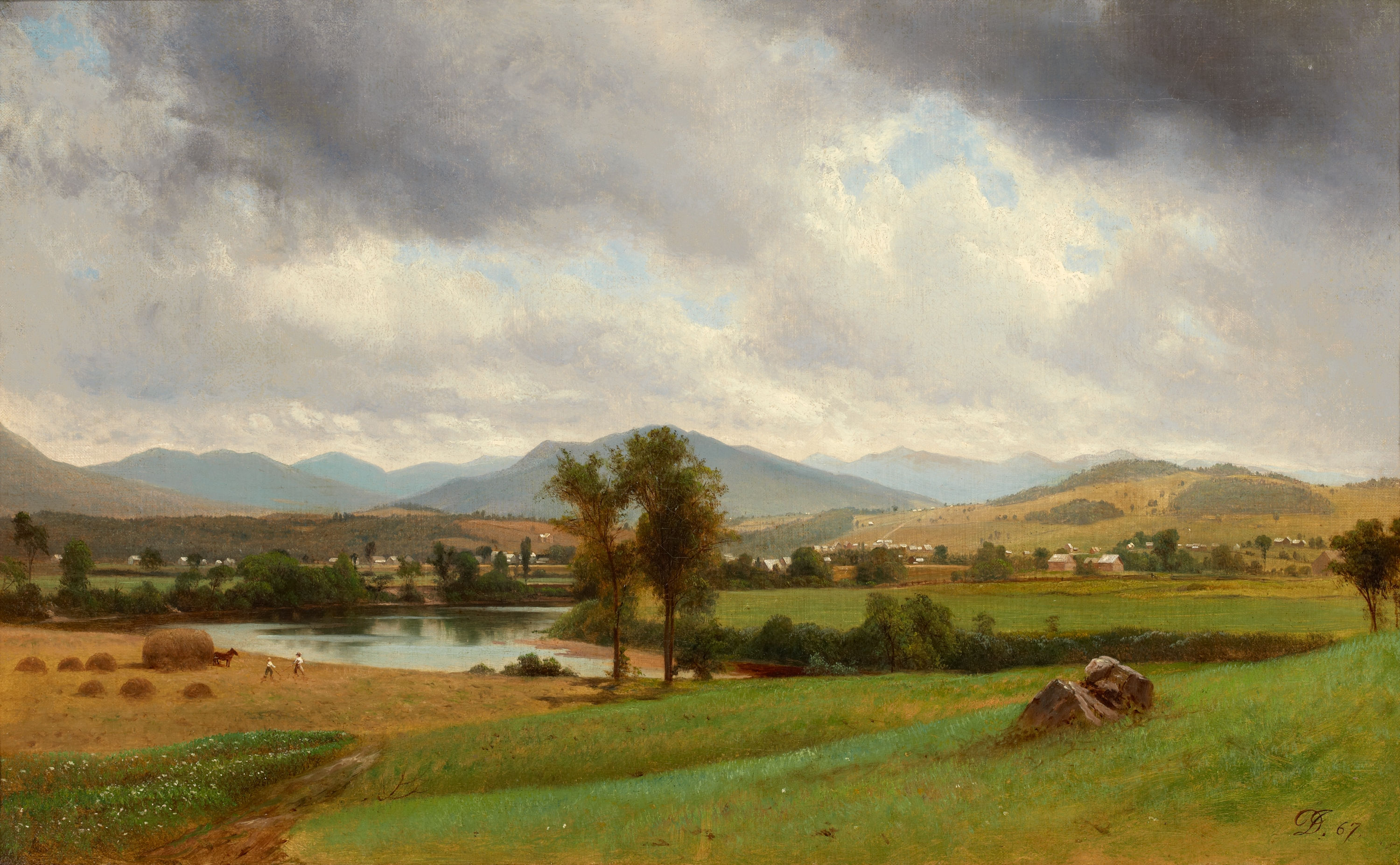 3000x1853 Fileuntitled Pastoral Scene David Johnson 1867.jpg - Pastoral Painting