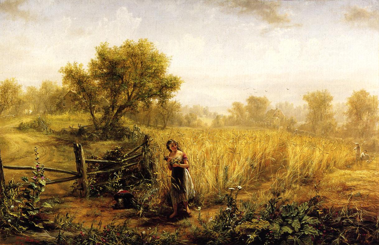 1218x787 Pastoral Painting Jerome Thompson Oil Paintings - Pastoral Painting