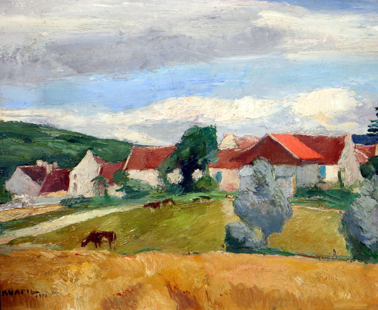 1280x1051 Charles Kvapil - Pastoral Painting