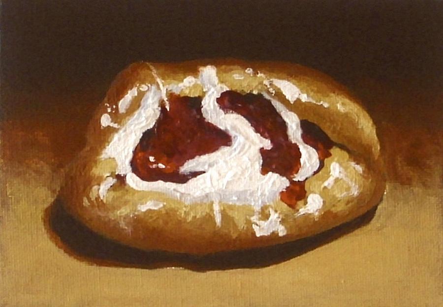 900x624 Danish Pastry Painting By William Mclane - Pastry Painting