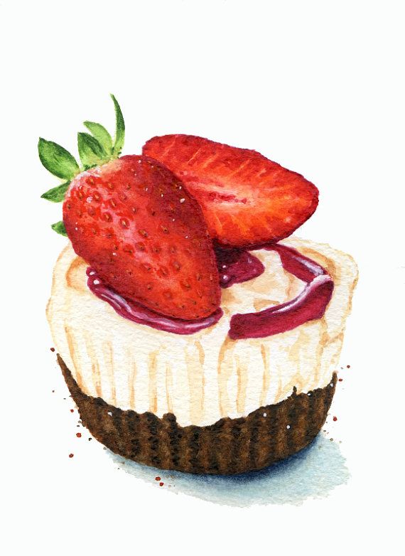 570x782 Original Painting - Pastry Painting