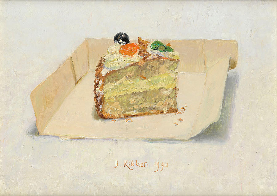 900x637 Piece Of Pastry Painting By Ben Rikken - Pastry Painting