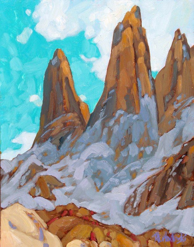 629x800 Patagonia Domink J. Modlinski Dominik Modlinski Paintings - Patagonia Painting