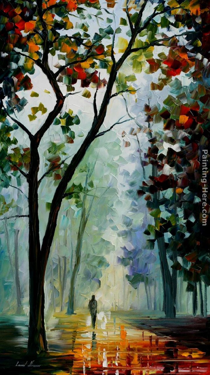720x1283 Leonid Afremov Golden Path Painting Anysize 50% Off - Path Painting