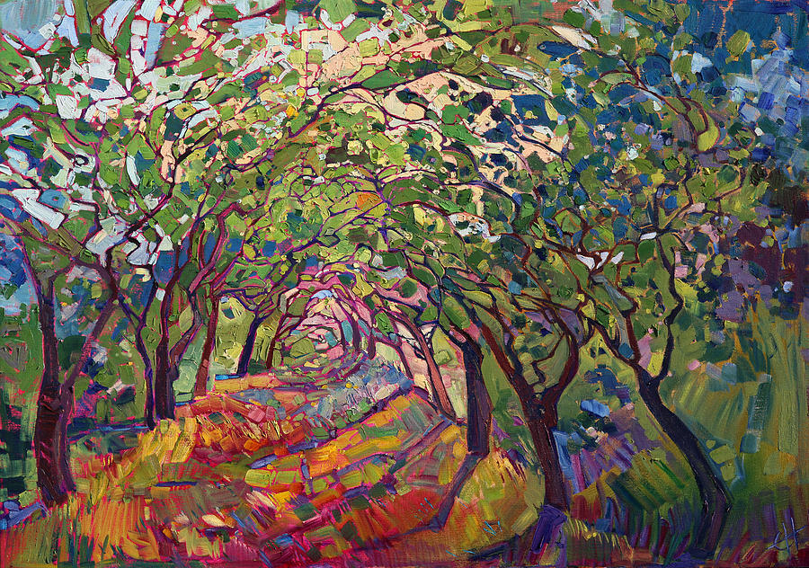 900x632 The Path Painting By Erin Hanson - Path Painting