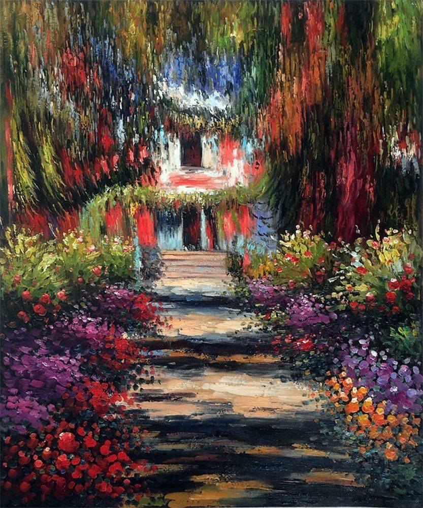 833x1000 Wall Art Monet - Path Painting