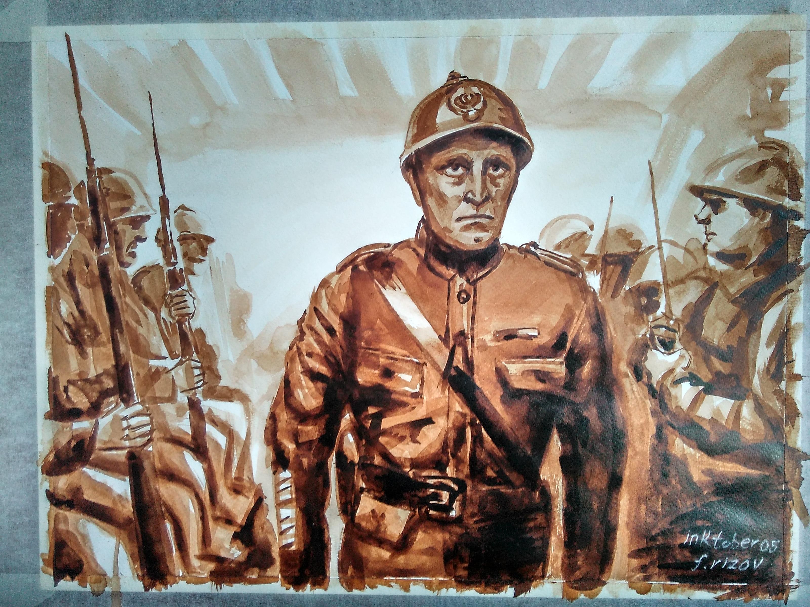 3200x2400 Ink Study - Paths Of Glory Painting