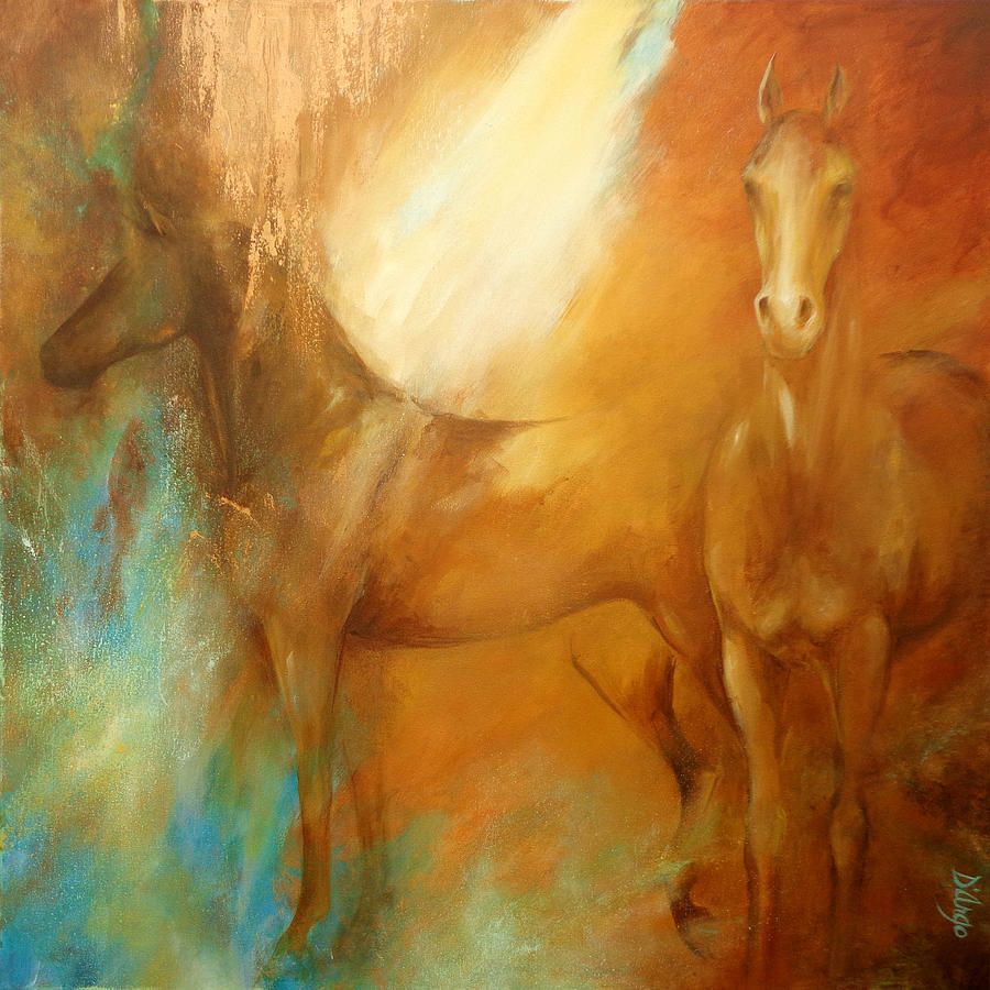 900x900 Patina Painting By Dina Dargo - Patina Painting