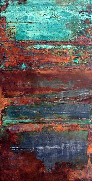 350x688 Abstraction Finds Identity With Shapes Rust - Patina Painting