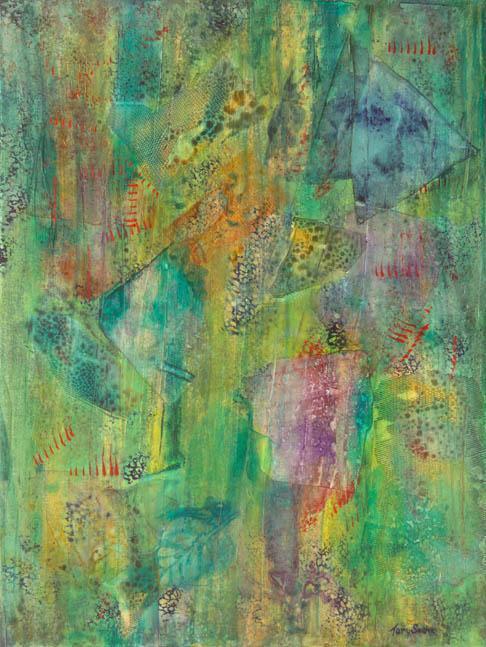 486x647 Tary Socha Artwork Patina Effect No 1 Original Painting Acrylic - Patina Painting