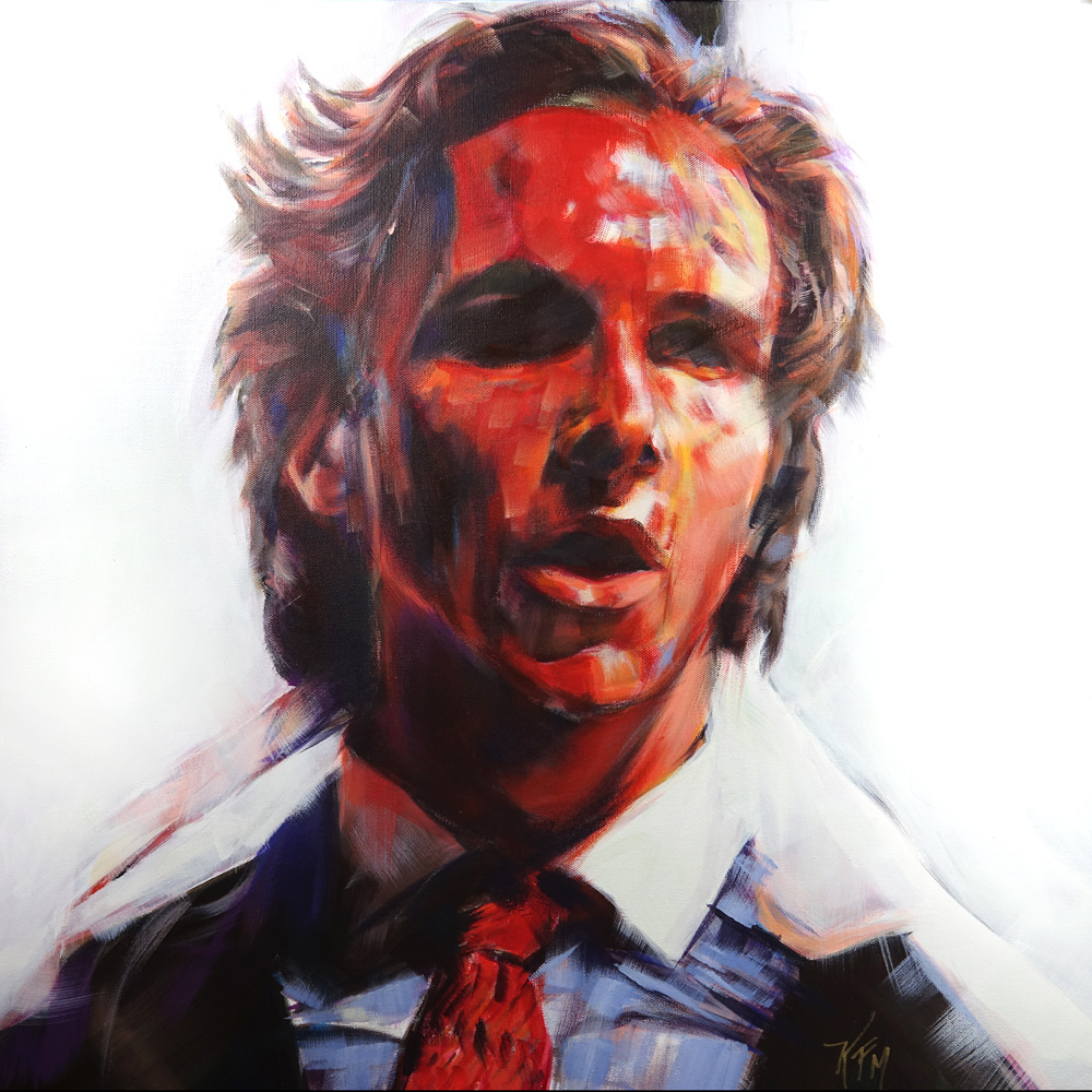 1000x1000 Patrick Bateman Painting - Patrick Bateman Painting