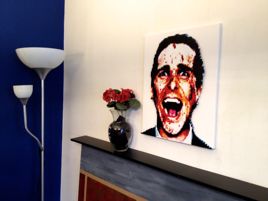 1066x800 American Psycho - Patrick Bateman Painting