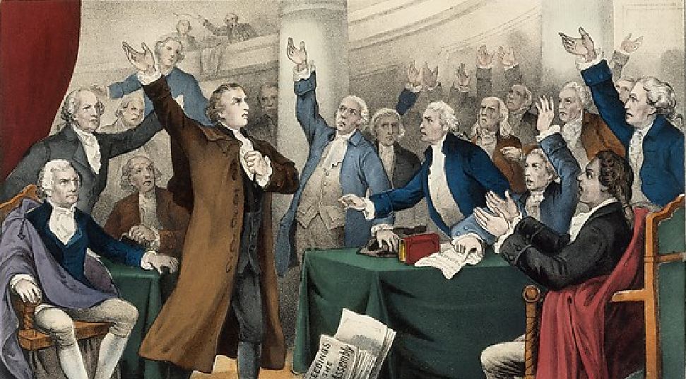 971x536 How To End A Speech Patrick Henry - Patrick Henry Speech Painting