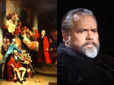 480x360 Orson Welles Patrick Henry Give Me Liberty Or Give Me Death - Patrick Henry Speech Painting