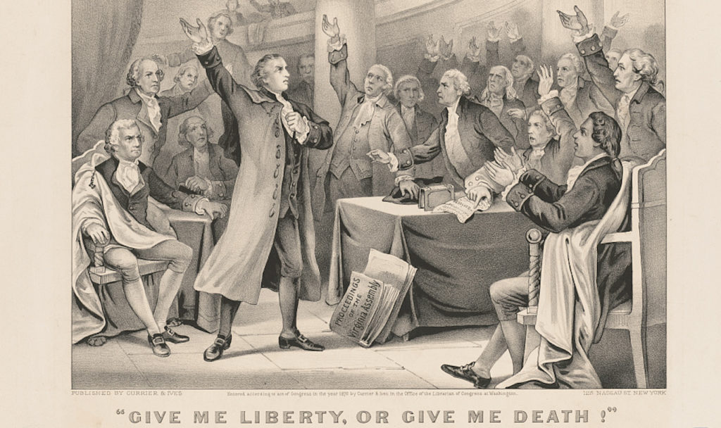 1024x608 Patrick Henry'S - Patrick Henry Speech Painting