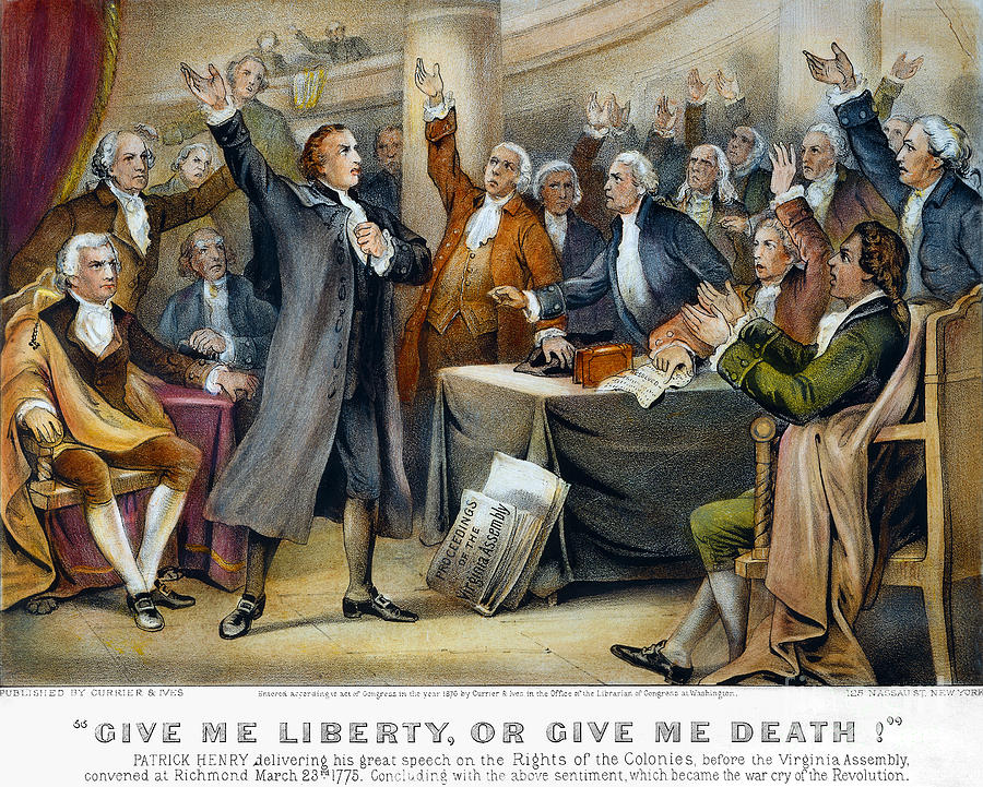900x721 Patrick Henry, 1775 Painting By Granger - Patrick Henry Speech Painting