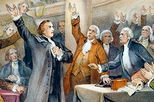 300x200 Patrick Henry And Give Me Liberty! Lesson Plan - Patrick Henry Speech Painting