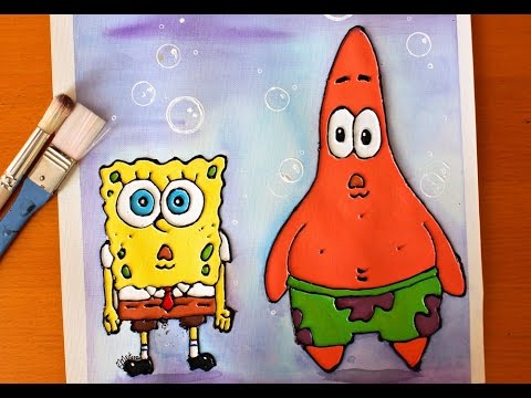 480x360 Painting Spongebob And Patrick Cake Decorating Style - Patrick Painting