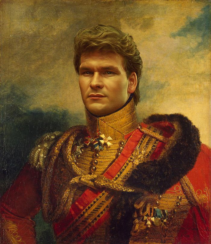 700x810 Patrick Swayze - Patrick Swayze Painting