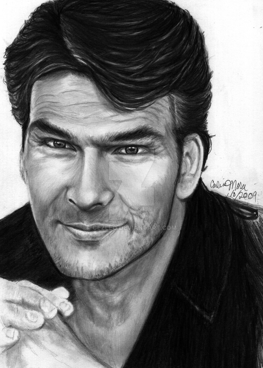 900x1257 Patrick Swayze B.1952 D. 2009 By Cezleo - Patrick Swayze Painting
