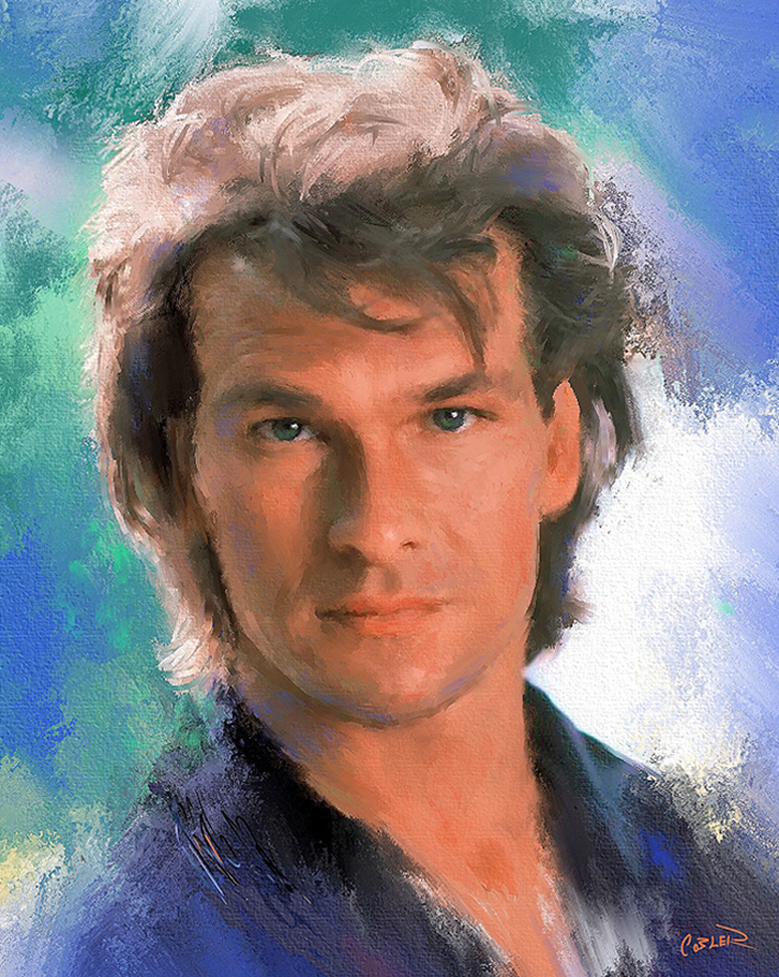 Patrick Swayze Painting at PaintingValley.com | Explore collection of ...