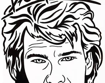 340x270 Patrick Swayze Etsy - Patrick Swayze Painting